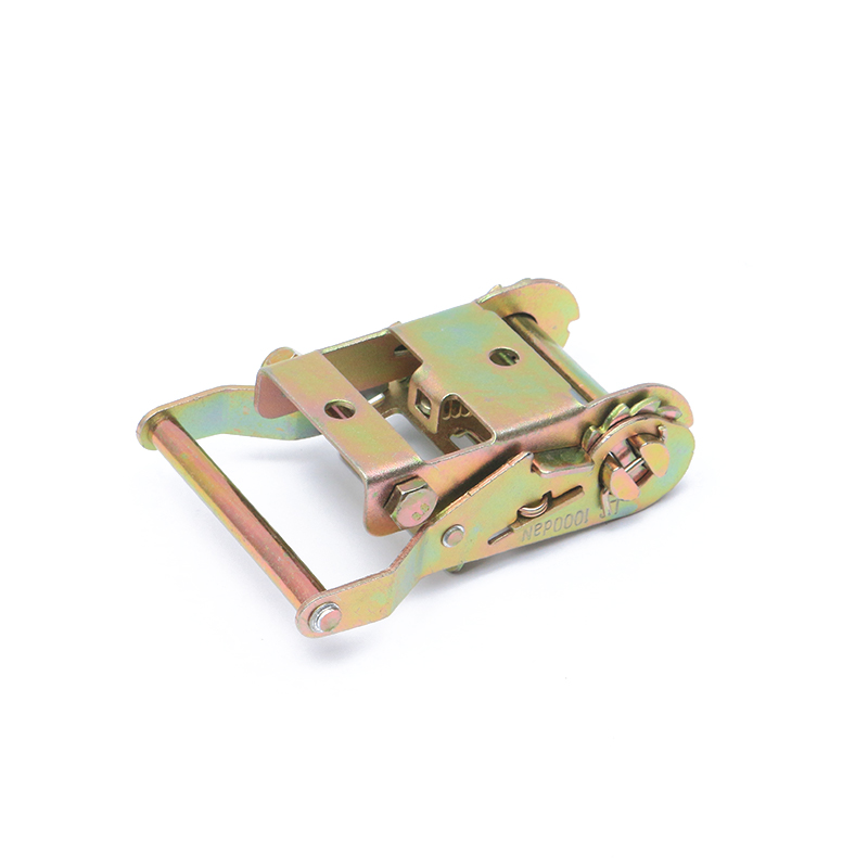 2 pulgada 50mm 2000kg/4400lbs dilaw na zinc plated ratchet tiedown buckle para sa lashing belt