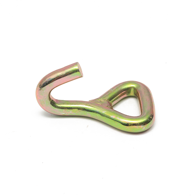 1.5 pulgada 3t dilaw na zinc plated j hook metal single j hook